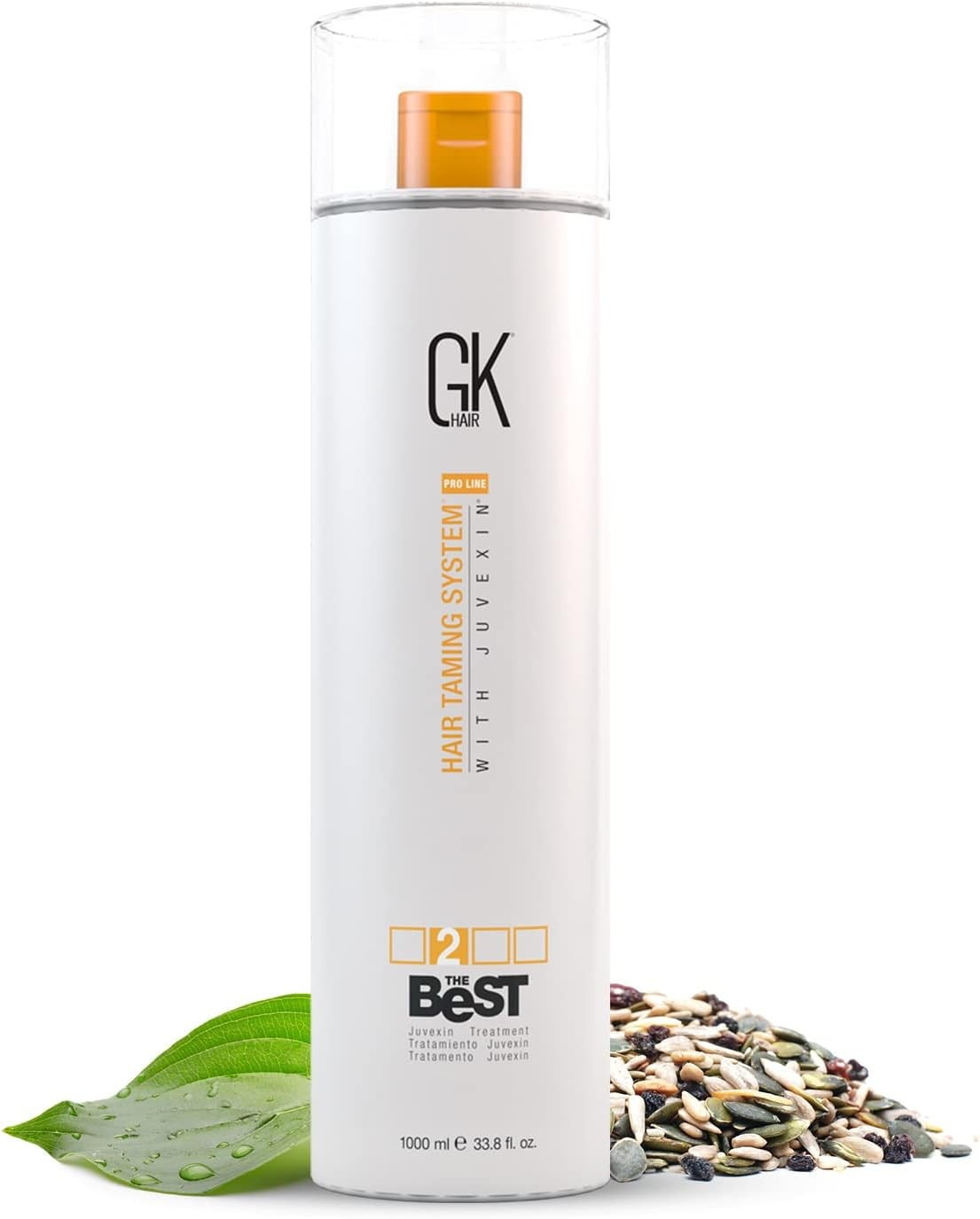 GK HAIR Global Keratin Best (33.8 Fl oz /1000 ml) Smooth keratin Conditioner - Professional Brazilian Combination Blow straightening for silky smooth, frizzy hair