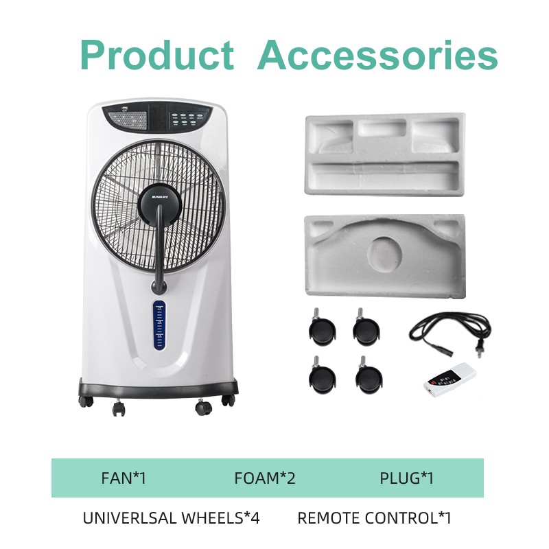 Changrong 2025 New Product Smart Home Appliances Rechargeable Water Air Cooler Humidifier Mist Fan