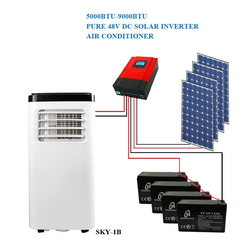 Mini Air Conditioner Cooler Portable 5000btu Led Light Household Smart Home Appliances