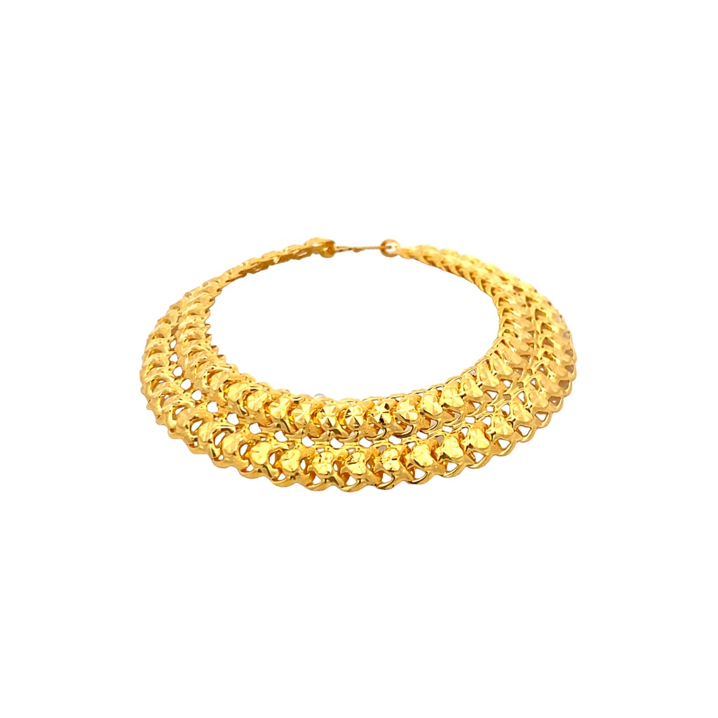 Top Cash Jewellery 916 Gold Double Layered Vitara Bracelet