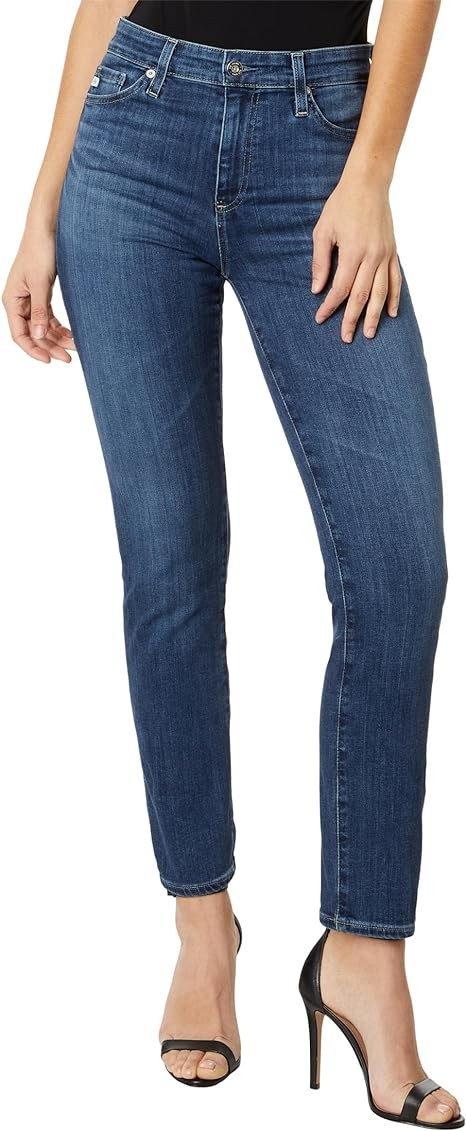 AG Women's Mari High Rise Slim Straight in Aura