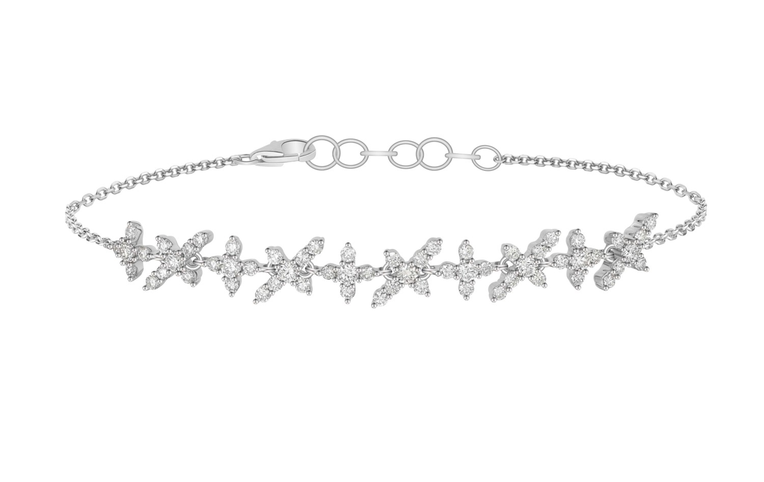 Lee Hwa Jewellery Cheri Sacred Garden Diamond Bracelet